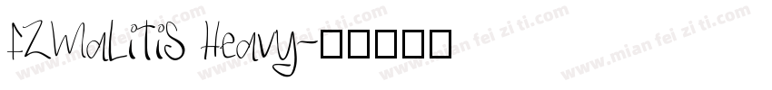 FZMaLiTiS Heavy字体转换